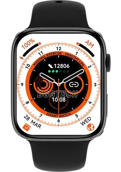 Redmi Note 9 Pro Uyumlu Dtno1 Dt8 Max Gps ve Nfc Özellikli Siri Aktif 2.0 Inc Ekranlı Akıllı Saat