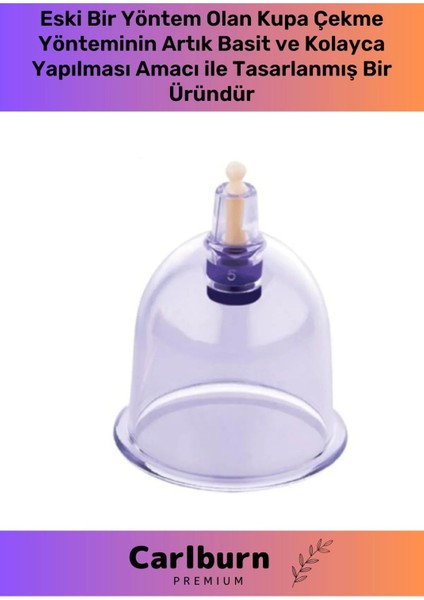 Premium Series Çatlak Vakumlu 5 Numara Hacamat Kupası 20 Adet