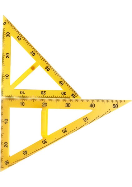 2x Matematik Geometri Cetveli Üçgen Matematik Geometri Ekipmanı Okul Öğretmenleri Için (Yurt Dışından)