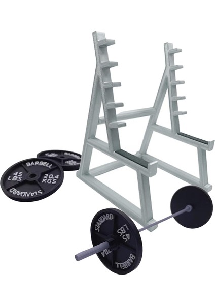 Squat Rack Barbell Rafı Barbell ile Icı Depolama Düzenleyici Raf (Yurt Dışından)