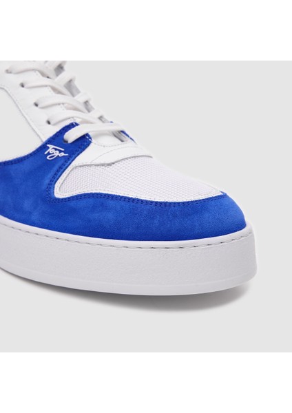 Erkek Sneaker Ayakkabı 052128, Saks Mavi - Beyaz, 41 modelleri