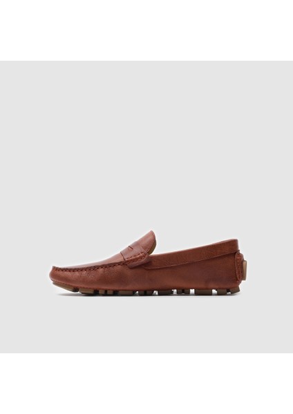 Erkek Loafer AYAKKABI052054, Bordo Eskitme, 40