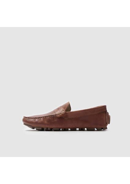 Erkek Loafer AYAKKABI052054, Taba Eskitme, 40