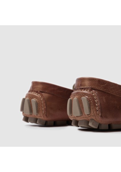 Erkek Loafer AYAKKABI052054, Taba Eskitme, 40