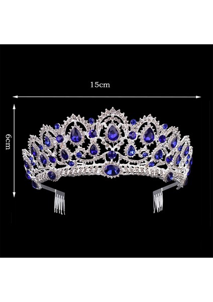 Kristal Ti Vintage Altın Rhinestone Pageant Taçlar Tarak Barok Düğün Saç Aksesuarları (Yurt Dışından) fiyatları