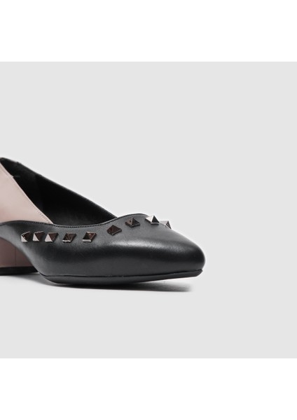 Kadın Topuklu Ayakkabı 060050, Siyah - Vizon, 40 modelleri