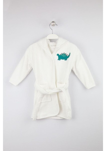 Bebek Bornoz Tavşan Nakışlı Pamuk BNL-0025