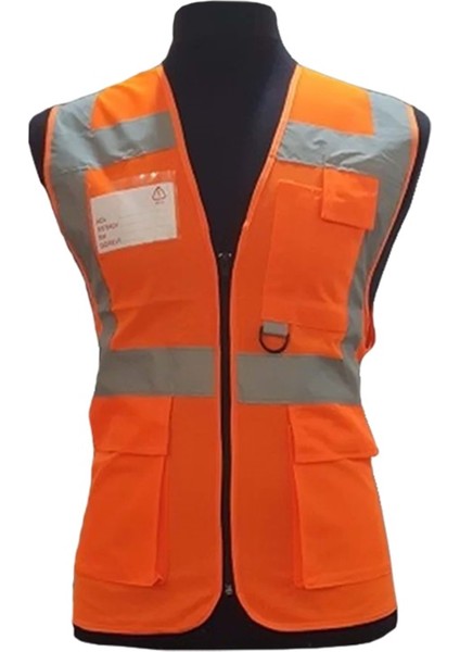 Mühendis Ikaz Yeleği Turuncu(Xxl)