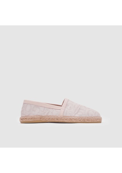 Erkek Espadril Ayakkabı 052050, Bej Monogram, 41