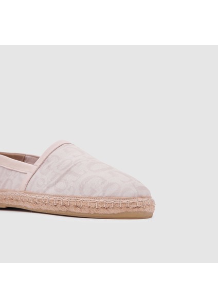 Erkek Espadril Ayakkabı 052050, Bej Monogram, 41