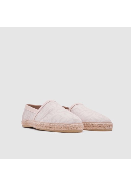 Erkek Espadril Ayakkabı 052050, Bej Monogram, 41