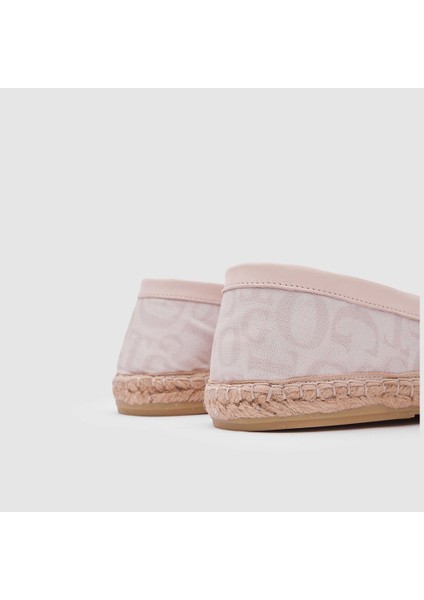 Erkek Espadril Ayakkabı 052050, Bej Monogram, 41