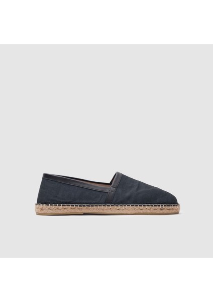 Erkek Espadril Ayakkabı 052050, Siyah Monogram, 42