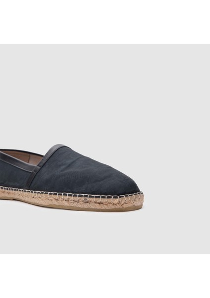 Erkek Espadril Ayakkabı 052050, Siyah Monogram, 42