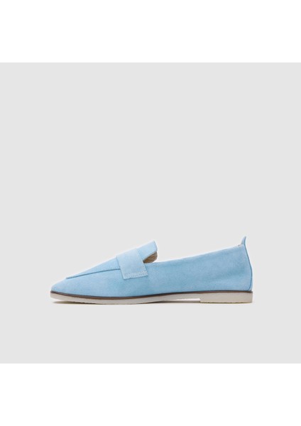 Kadın Loafer Ayakkabı 060226, Bebe Mavisi, 36