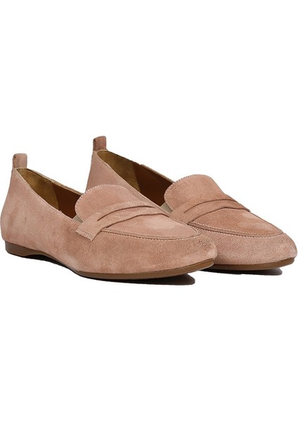 Kadın Klasik Babet 051627, Pudra Süet, 37 modelleri