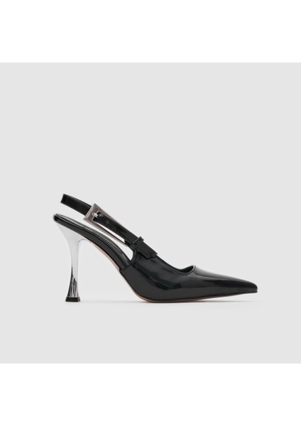 Kadın Topuklu Ayakkabı 060237, Siyah, 40
