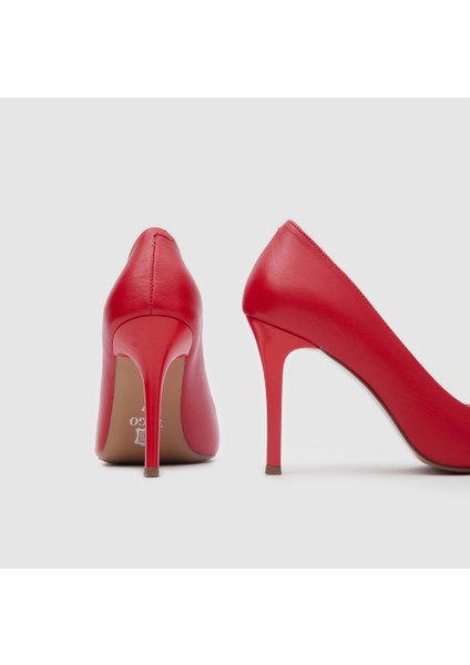 Kadın Stiletto 13 Pont 060068, Kırmızı, 37 indirimleri