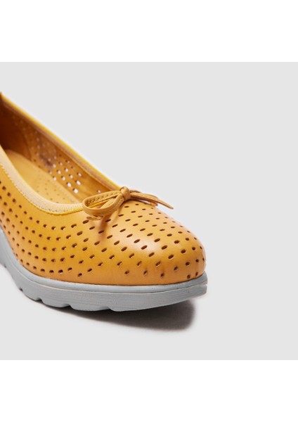 Kadın Dolgu Topuk Ayakkabı 051326, Sarı, 38 modelleri