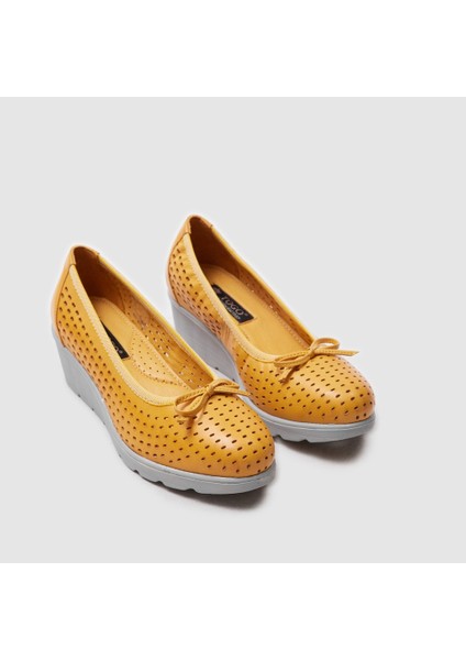 Kadın Dolgu Topuk Ayakkabı 051326, Sarı, 38 fırsatları