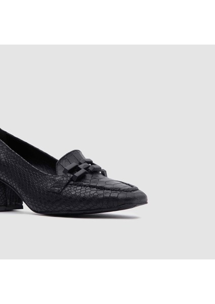 Kadın Klasik Casual Ayakkabı 060042, Siyah Piton, 39 modelleri