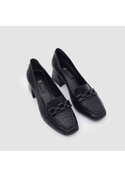 Kadın Klasik Casual Ayakkabı 060042, Siyah Piton, 39 indirimleri