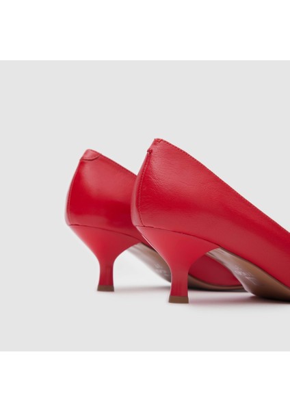 Kadın Stiletto 7 Pont 060066, Kırmızı, 37 indirimleri