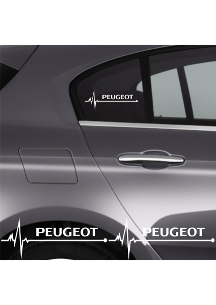 Umul Store Peugeot 807 Için Uyumlu Aksesuar Oto Ritim Sticker 2 Adet 20*9 cm