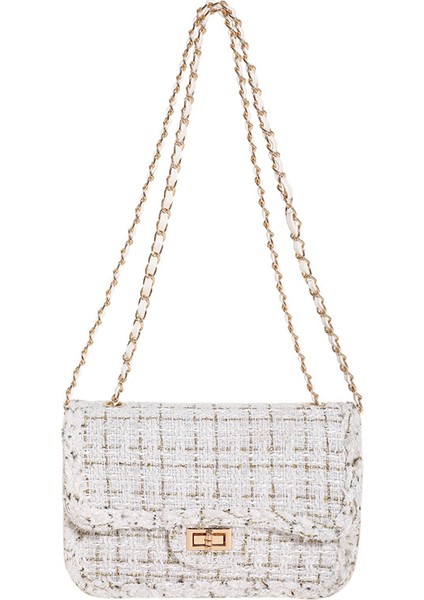 Dokuma Niş Mizaç Moda Küçük Koku Ilkbahar ve Yaz Yün Zincir Çanta 2024 Yeni Stil Modaya Uygun Tek Omuz Çapraz Vücut Çanta (Yurt Dışından)