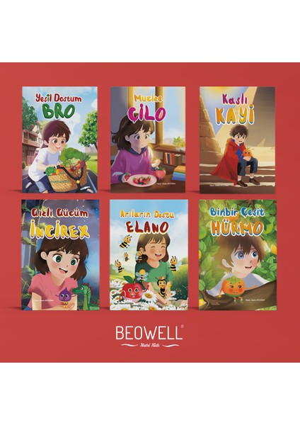 Beowell Nutri Kids Hikaye Kitapları Seti (6’lı Kitap Seti)