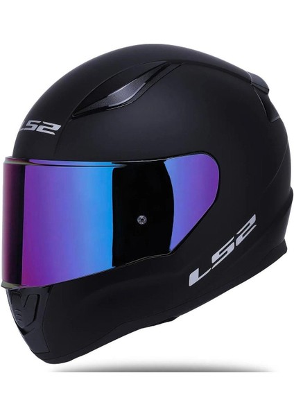Rapid 2 Mat Siyah Rainbow Vizörlü Kask