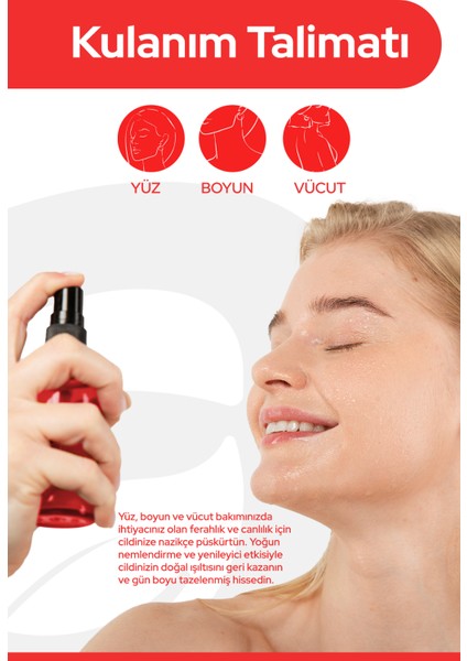 Gül Mayası Aydınlatıcı & Gözenek Sıkılaştırıcı Gül Suyu Cilt Yenileyici Gül Hidrosolü 100ML fırsatları