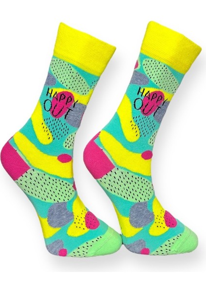 Tekli Renkli Esnek Nem Alabilen Pamuklu Desenli Soket Çorap fiyatları