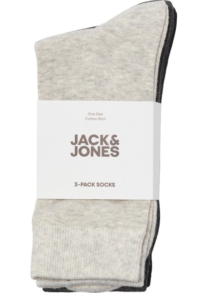 Jack Jones Erkek 3 Lü Uzun Çorap 12260075