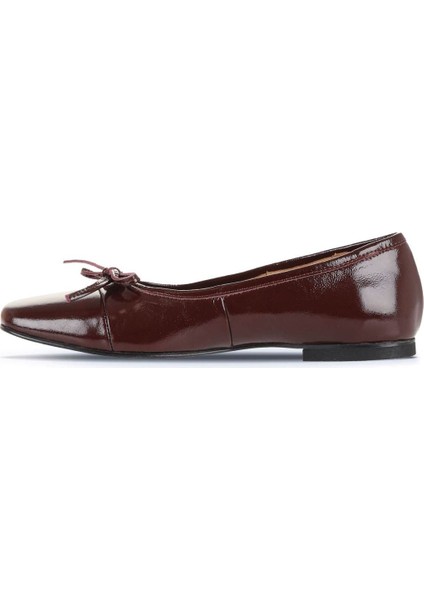 Bordo Rugan Deri Kadın Babet 01WD1302 01WD1302 modelleri