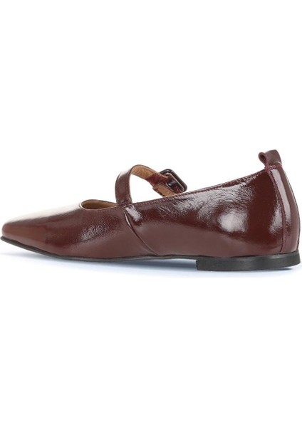Bordo Rugan Deri Kadın Babet 01WD1300 01WD1300 fırsatları