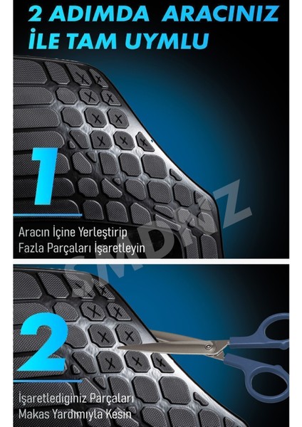 Volkswagen Tiguan 2022 Model 4d Havuzlu Üniversal Yeni Nesil Paspas Siyah Set modelleri
