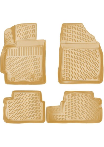 Toyota Corolla 2011 Araca Özel Tasarım 3D Havuzlu Bej Paspas