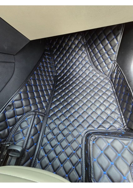 Seat Arona 2017-2024 Siyaha Mavi Renk 8d Premium Araca Özel Yeni Nesil Havuzlu Deri Oto Paspas fırsatları