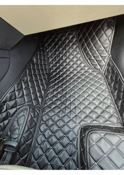 Seat Ateca 2016-2024 Siyaha Gri Renk 8d Premium Araca Özel Yeni Nesil Havuzlu Deri Oto Paspas indirimleri