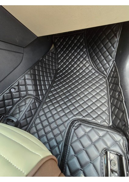 Peugeot Pejo 308 2014-2021 Siyaha Siyah Renk Araca Özel 8d Premium Yeni Havuzlu Deri Oto Paspas modelleri