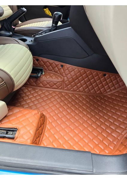 Peugeot Pejo 2008 2020-2024 Taba Tarçın Renk Araca Özel 8d Premium Yeni Havuzlu Deri Oto Paspas modelleri