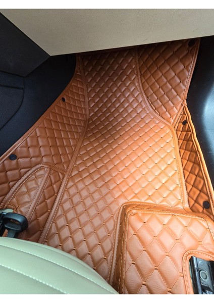 Peugeot Pejo 2008 2020-2024 Taba Tarçın Renk Araca Özel 8d Premium Yeni Havuzlu Deri Oto Paspas fırsatları