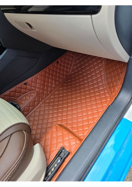 Peugeot Pejo 2008 2020-2024 Taba Tarçın Renk Araca Özel 8d Premium Yeni Havuzlu Deri Oto Paspas indirimleri