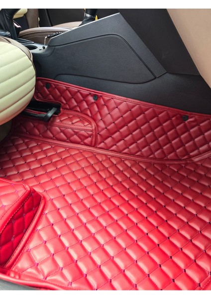 Opel Grandland x 2017-2024 Komple Bordo Renk Araca Özel 8d Premium Yeni Havuzlu Deri Oto Paspas modelleri