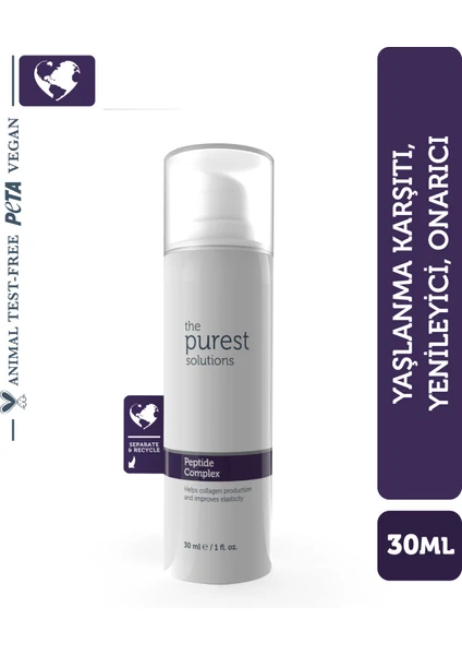 The Purest Solutions Cilt Yenileyici ve , Onarıcı Peptit Cilt Bakım Serumu 30 Ml (Peptide Complex)