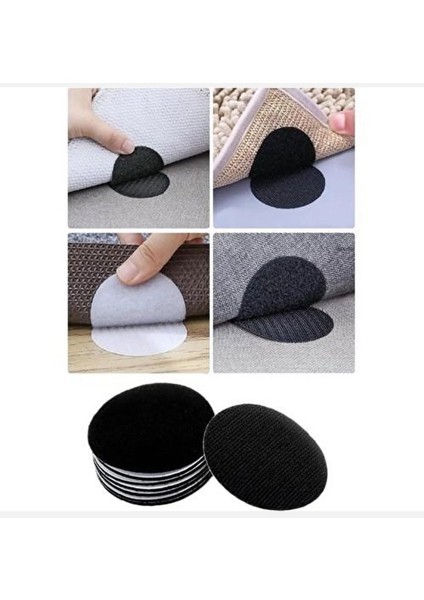 8'li Halı Kaydırmaz Yuvarlak Bant Çarşaf,örtü Kaymasını Önleyici Cırtlı Yapışkan Bant 50 mm Çap modelleri