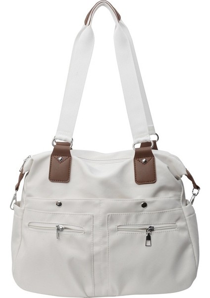 Büyük Kapasiteli Moda Banliyö Çantası 2024 Yeni Tuval Çok Yönlü Omuz Çantası Modaya Uygun Gündelik Seyahat Çantası (Yurt Dışından)