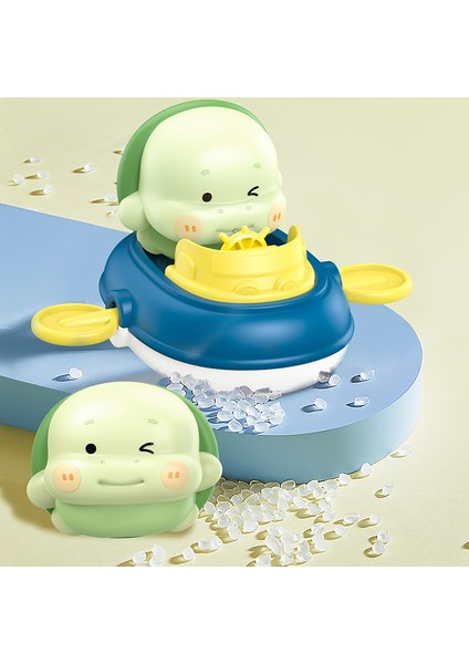 Çocuk Su Banyosu Eser Sarma Lastik Bot Küçük Sarı Ördek Vinil Bebek Yaz Banyosu Bebek Oyuncak (Yurt Dışından)