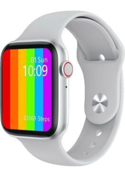 Xiaomi Redmi Note 9 Pro Uyumlu Beyaz Watch 6 Series Akıllı Saat + Siyah Tws I12 Bluetooth Kulaklık